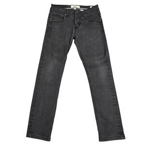 Bogner Jeans Mens 30x28 Faded Black Charcoal Y2K Grunge Streetwear Denim READ*